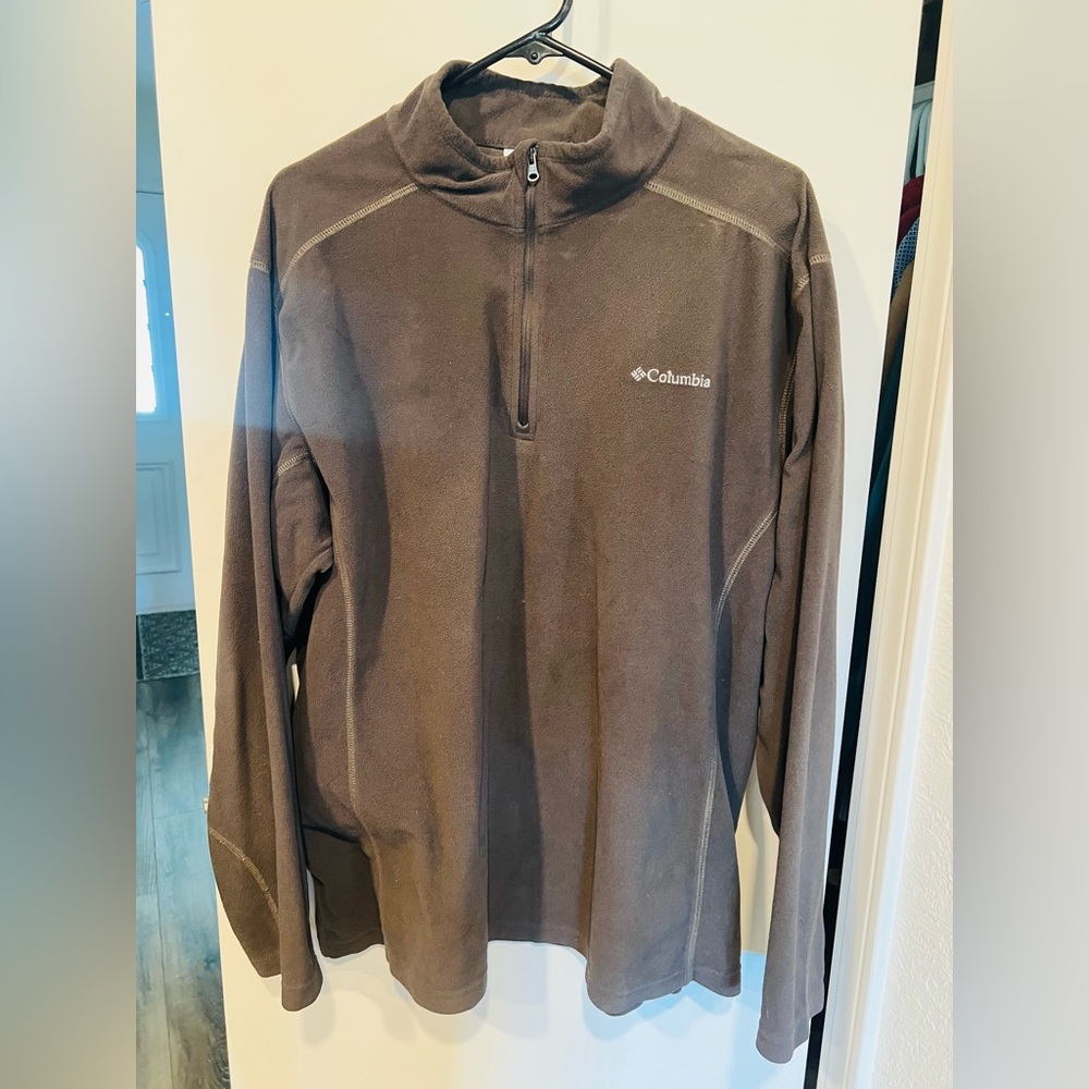 Columbia Men's Zip-Up Brown thermal